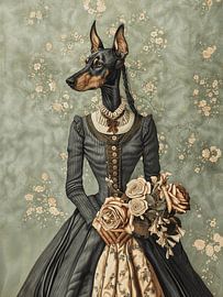 Animal portrait Radka Dobermann