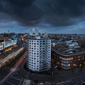 Blauw uurtje in Rotterdam van Jeroen Bukman