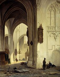 Intérieur d'une église, Bartholomeus Johannes van Hove