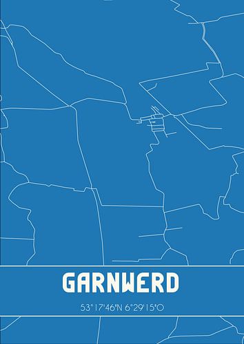 Blauwdruk | Landkaart | Garnwerd (Groningen)