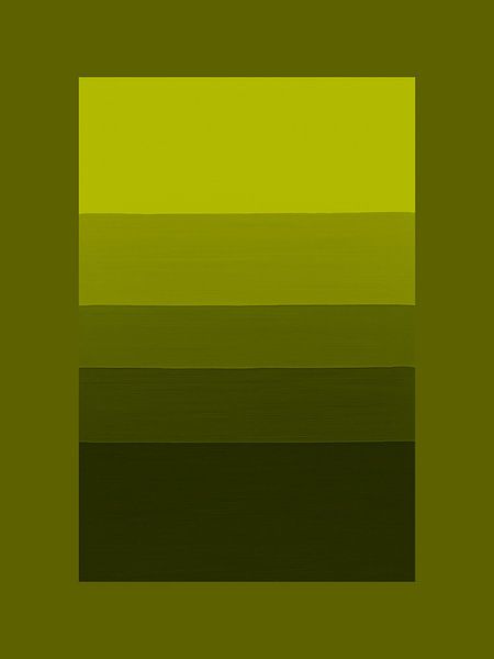 Abstrait minimaliste en Ton-sur-Ton : vert olive par STUDIO MINIMAL ART