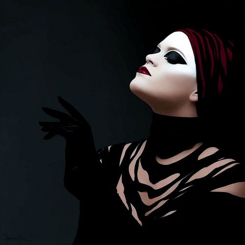 The Mask Looks Up | Dramatic Portrait