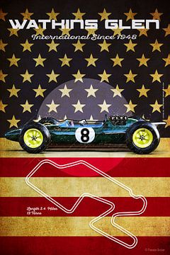 Watkins Glen Lotus 25 Vintage von Theodor Decker