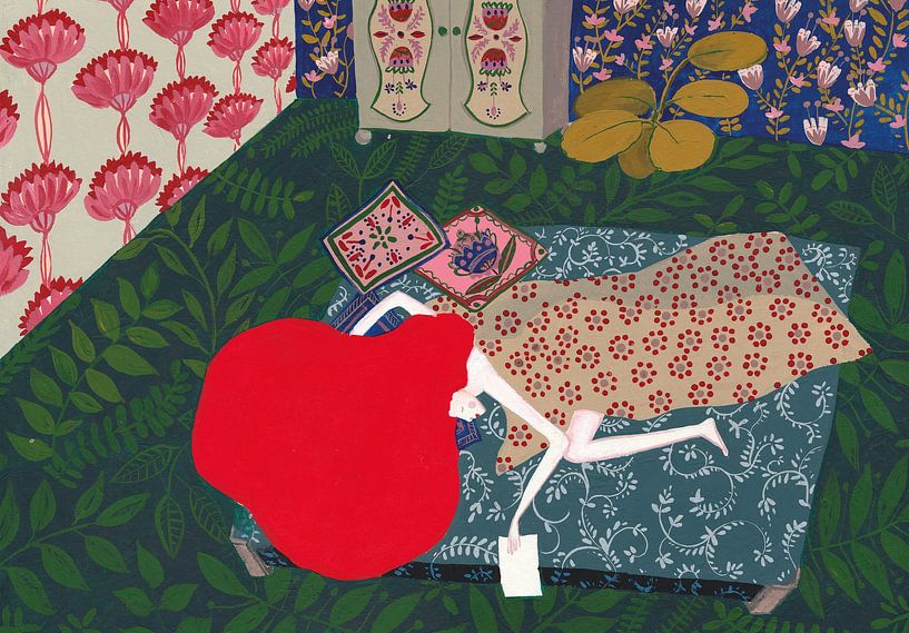 Lady with a letter by Alice Wolff