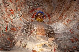 De boeddha's van de Yungang-grotten in China