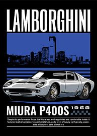 Lamborghini Miura P400S Car by Adam Khabibi