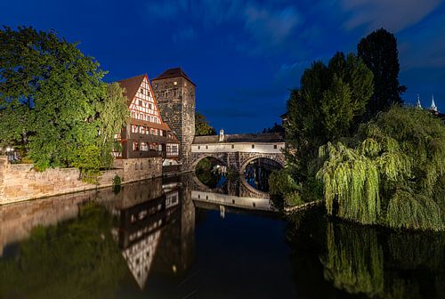 Wasserturm und Henkersteg in Nürnberg