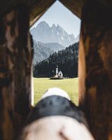 Kapel in de Dolomieten Villnöss Zuid-Tirol