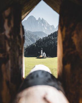 Chapelle dans les Dolomites Villnöss Tyrol du Sud sur Daniel Kogler