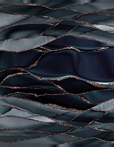 Night marble landscape