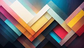 Kunst kleuren met vormen
