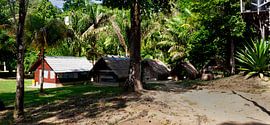 Maroon village in on the Suriname River in Suriname by René Holtslag