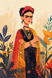 Le paradis de Frida Anime Style sur Poster Art Shop