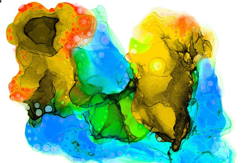 Buntes Abstraktes von Joke Gorter