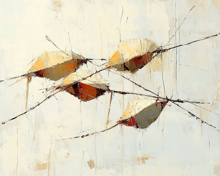 Earth Abstract | Cream Abstraction by Zen and More
