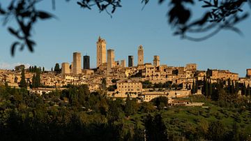 Panorama uitzicht San Gimignano Italië van Martijn Jebbink Fotografie