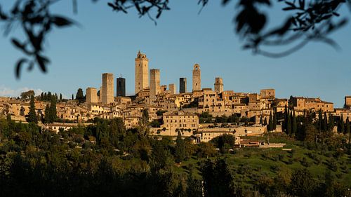 Panorama uitzicht San Gimignano Italië