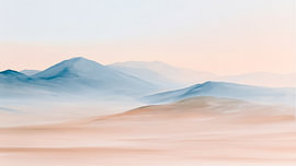 Gentle Hills in Pastel Shades