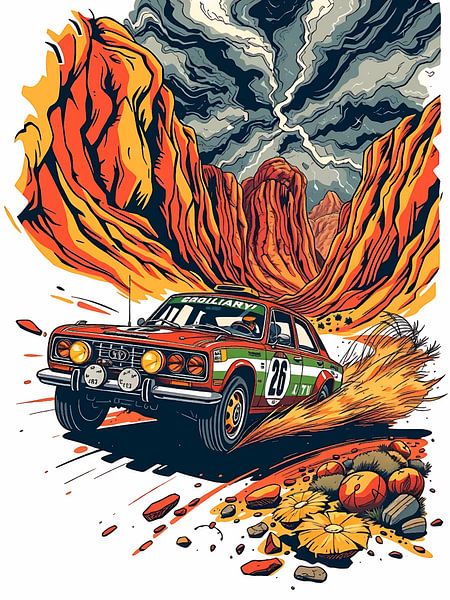 Retro Car Offroad by bob rendy