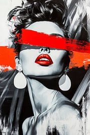 Étude de portrait artistique en noir et blanc sur Poster Art Shop