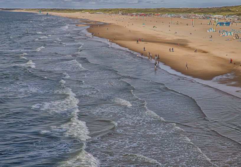 Blick auf den Strand von Scheveningen von Giel Ketting