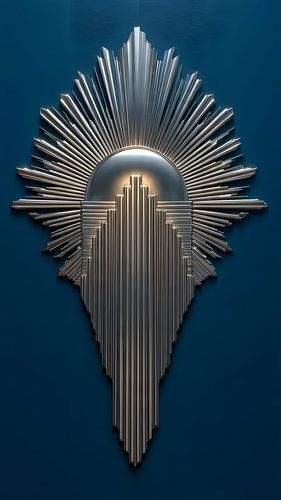 De Gouden Wolkenkrabber - Architecturaal Neo Deco Abstract