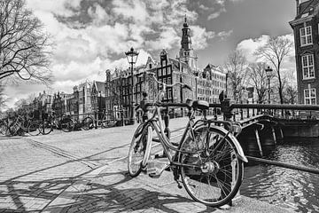 Zuiderkerk Amsterdam Pays-Bas Noir et blanc