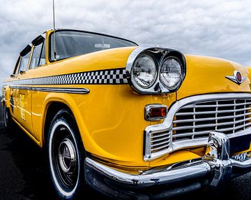 Amerikaanse Yellow Cab taxi uit New York