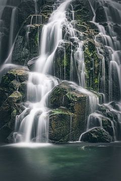 Nouvelle-Zélande Owharoa Falls - vue détaillée sur Jean Claude Castor