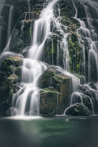 New Zealand Owharoa Falls Close-up by Jean Claude Castor