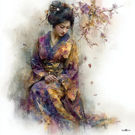 Japanese geisha - Japanese geisha by Gelissen Artworks