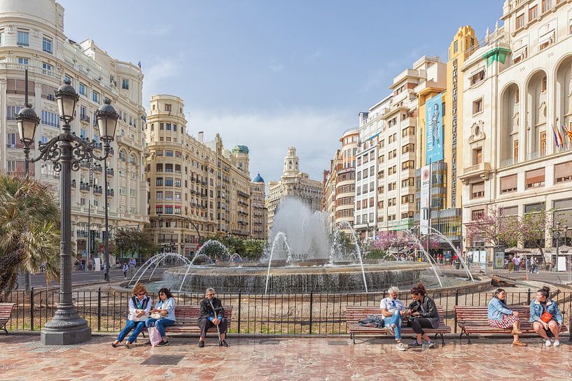 Valencia Plaza del Ayuntamiento van Elroy Spelbos Fotografie