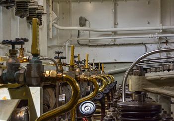 Der Maschinenraum eines Schiffes