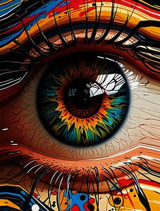 Explosion de couleurs - Réalisme abstrait vibrant