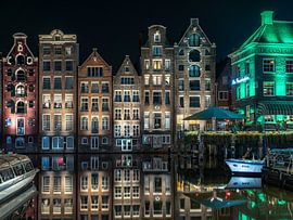 Damrak bei Nacht von Rene Siebring