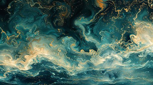 Vagues dans la mer d'or