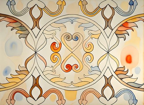 Arabesque géométrique harmonieuse