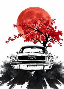 Ford Mustang Sumi-e 2 van MIROKKU