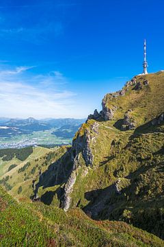 Radiotoren op de Kitzbüheler Horn in de Oostenrijkse Alpen