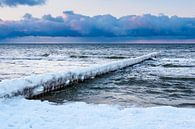 Buhne an der Ostseeküste in Zingst im Winter von Rico Ködder Miniaturansicht