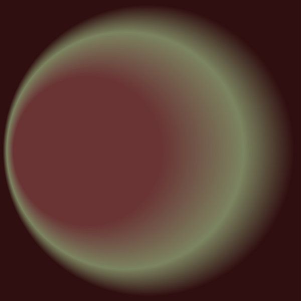 70er Jahre Retro-Farbverlauf in Moosgrün und Weinrot I von Dina Dankers