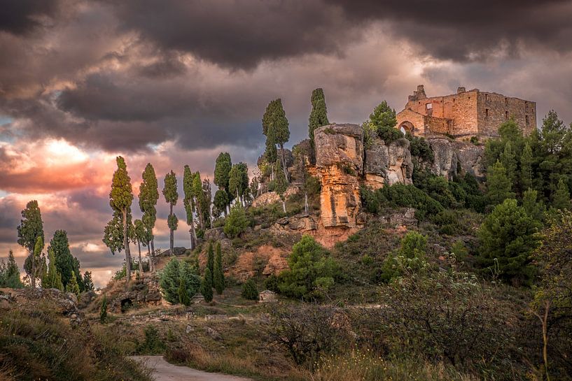 Castle in the storm by Erwin Floor