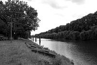 Uitzicht op de Hase en de rivieroever