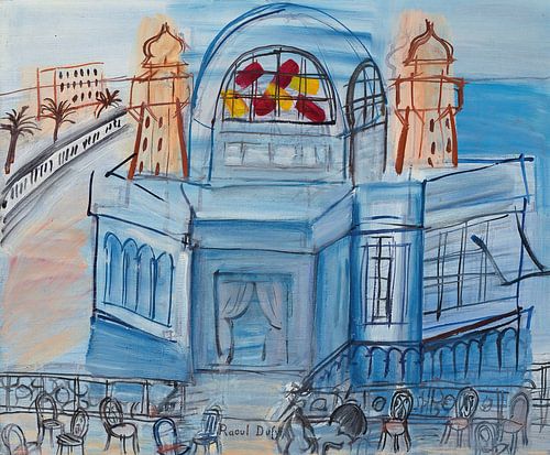 Raoul Dufy - Het casino van Nice met de stoelen (1948-1949)