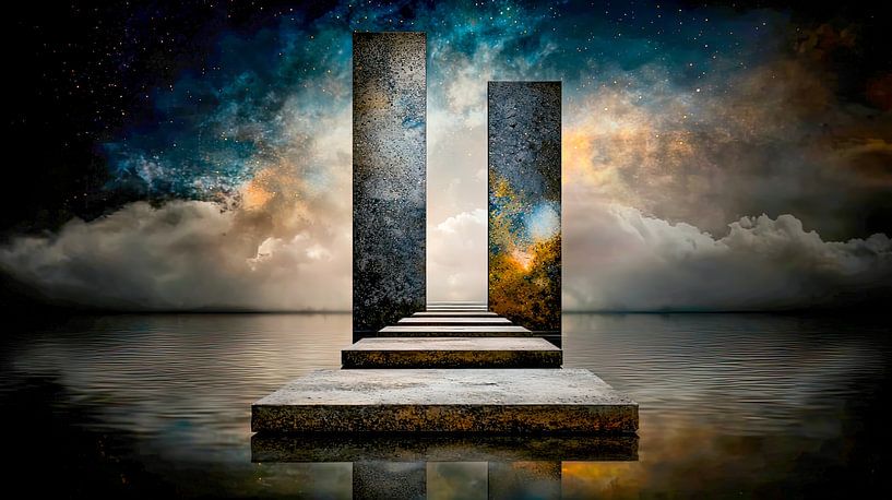 Portal der stillen Horizonte von Klaus Tesching - Art-AI