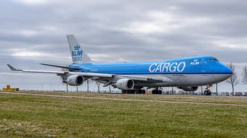 KLM Cargo Boeing 747-400ERF jumbojet. van Jaap van den Berg