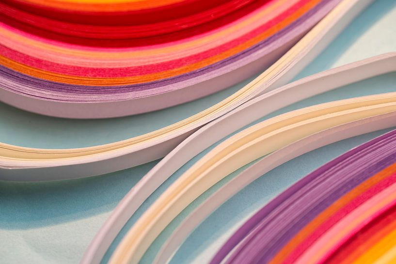 Colour your day 4 (abstract and cheerful image made of paper) by Birgitte Bergman