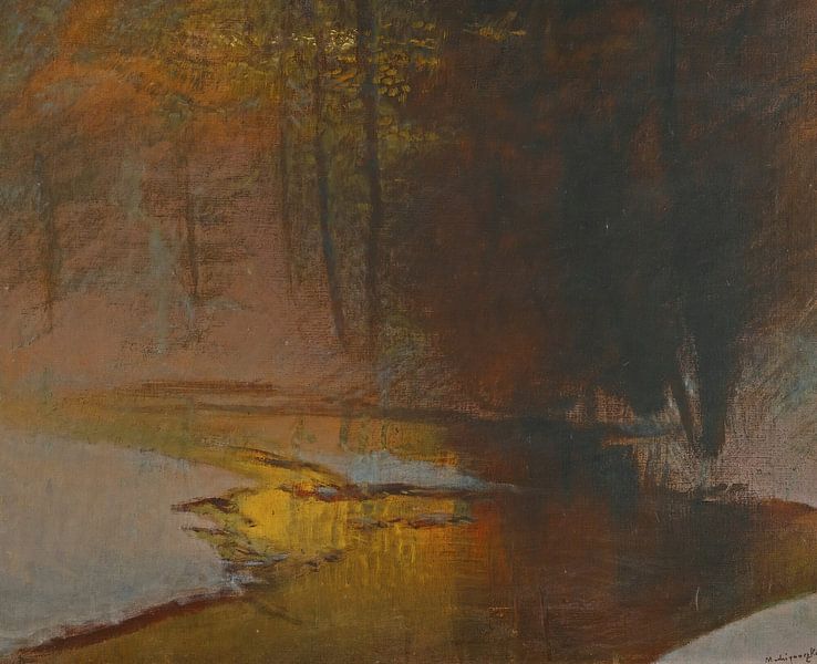 Snowy River At Sunset, Ladislav Mednyánszky by Masterful Masters