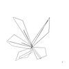 Digitale lijntekening van een Oleander, kubistisch van Ankie Kooi