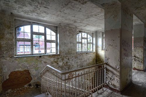 Off white windows. Beelitz, Germany